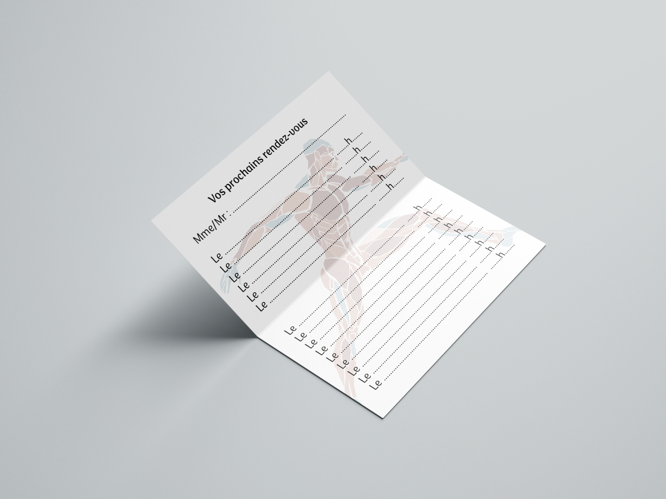 Carte de visite intérieur Kinesithérapeute Camille Eynard